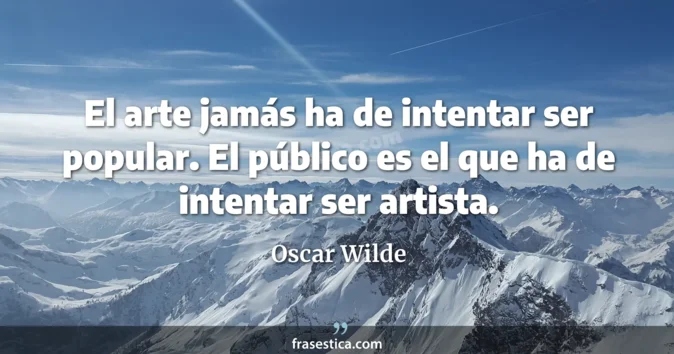 Cita de Oscar Wilde