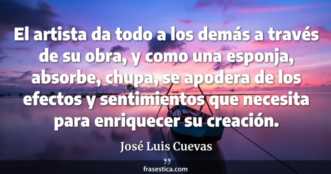 Cita de José Luis Cuevas