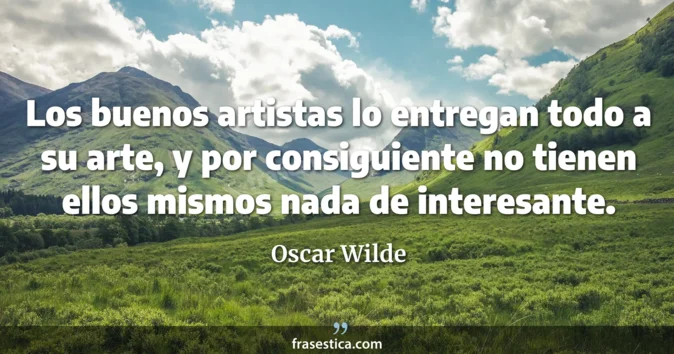Cita de Oscar Wilde