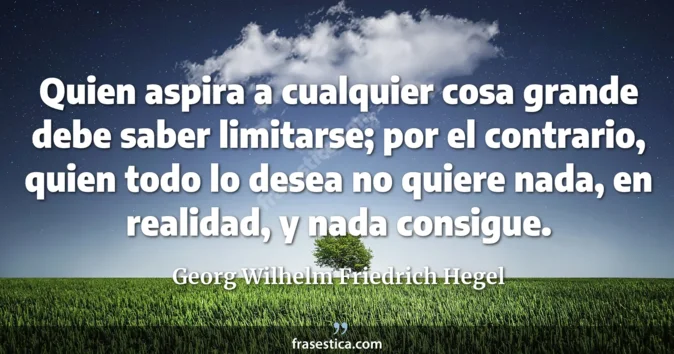 Cita de Georg Wilhelm Friedrich Hegel