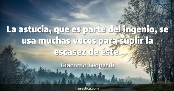 Cita de Giacomo Leopardi