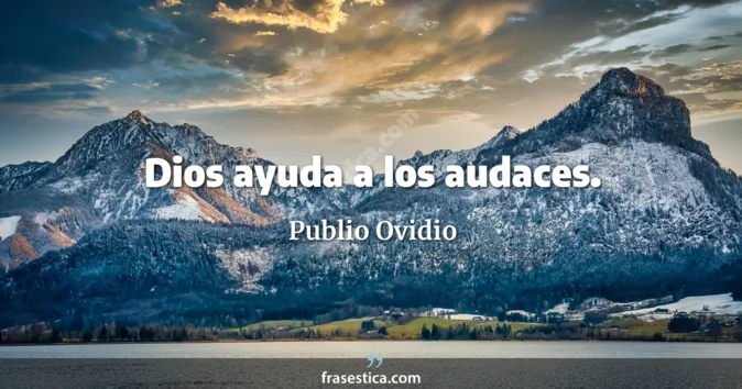 Cita de Publio Ovidio