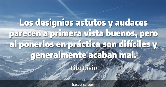 Cita de Tito Livio