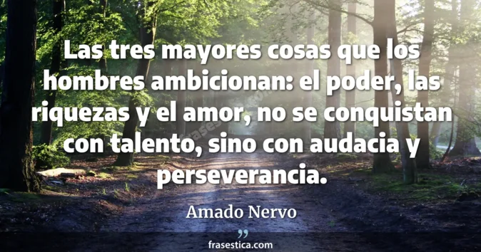 Cita de Amado Nervo