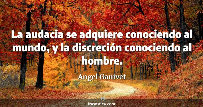 Cita de Ángel Ganivet