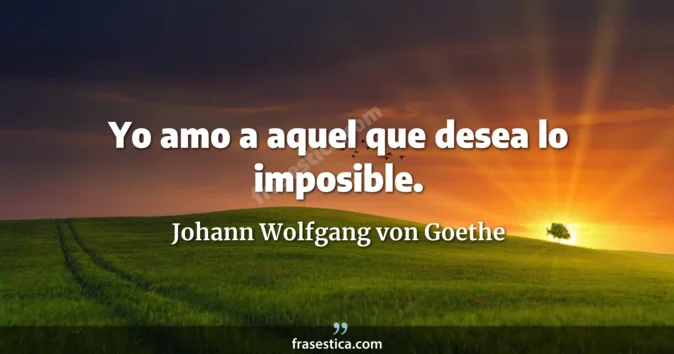 Cita de Johann Wolfgang von Goethe
