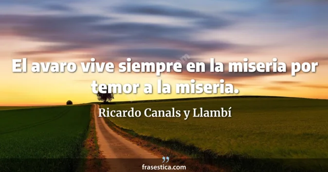 Cita de Ricardo Canals y Llambí