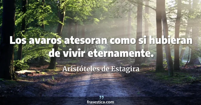 Cita de Aristóteles de Estagira