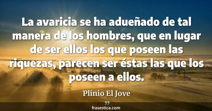 Cita de Plinio El Jove