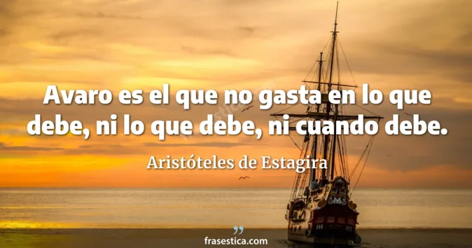 Cita de Aristóteles de Estagira