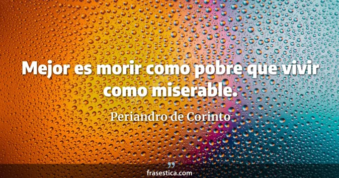 Cita de Periandro de Corinto