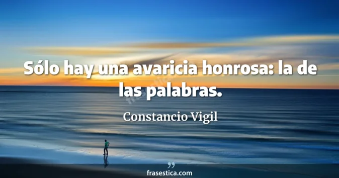 Cita de Constancio Vigil