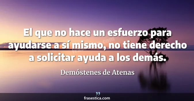 Cita de Demóstenes de Atenas