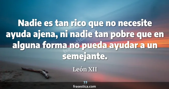 Cita de León XII
