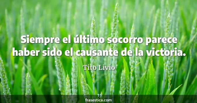 Cita de Tito Livio