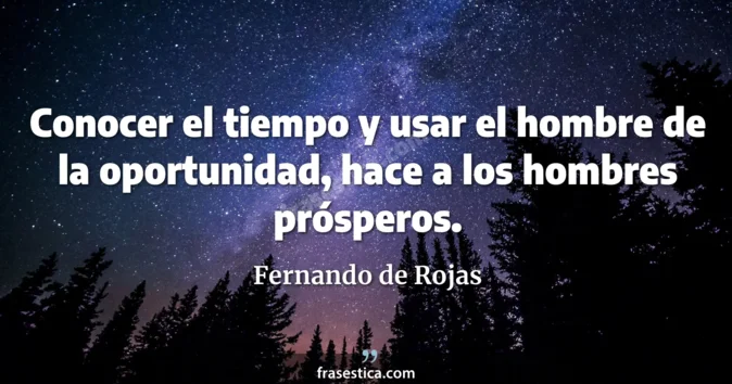 Cita de Fernando de Rojas
