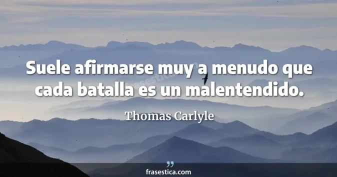 Cita de Thomas Carlyle