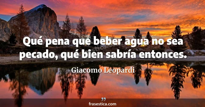 Cita de Giacomo Leopardi