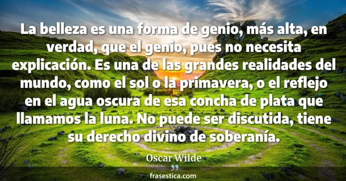 Cita de Oscar Wilde