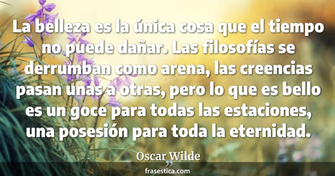 Cita de Oscar Wilde