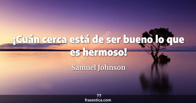 Cita de Samuel Johnson