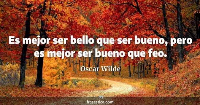 Cita de Oscar Wilde