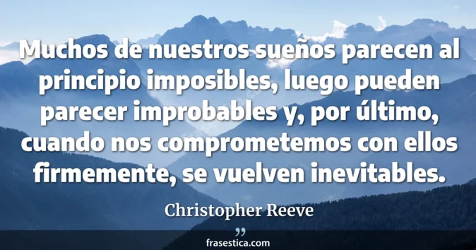 Cita de Christopher Reeve