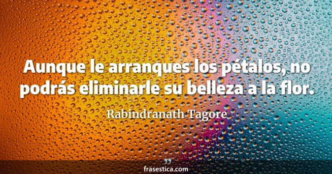 Cita de Rabindranath Tagore