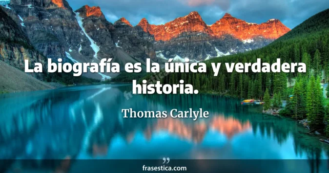 Cita de Thomas Carlyle