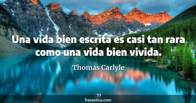 Cita de Thomas Carlyle