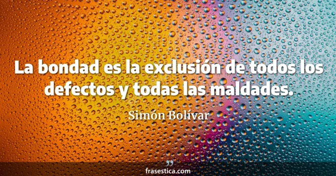 Cita de Simón Bolívar