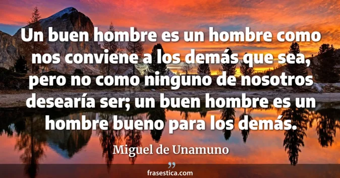 Cita de Miguel de Unamuno