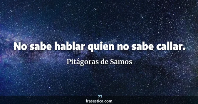 Cita de Pitágoras de Samos