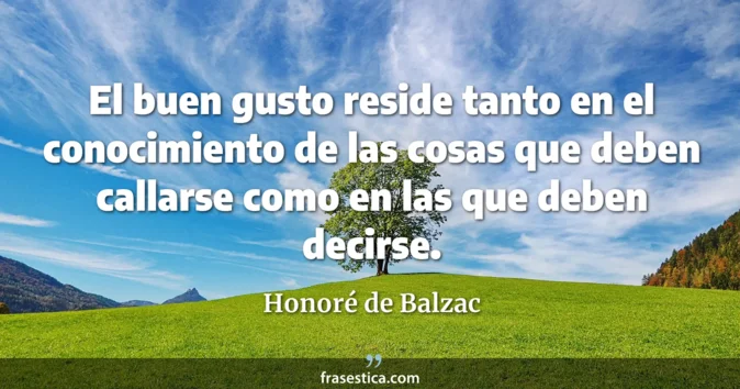 Cita de Honoré de Balzac