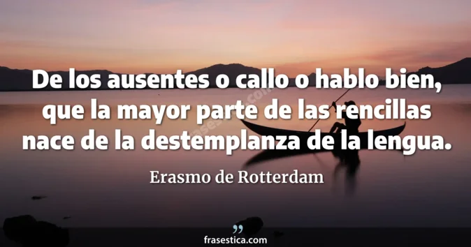 Cita de Erasmo de Rotterdam