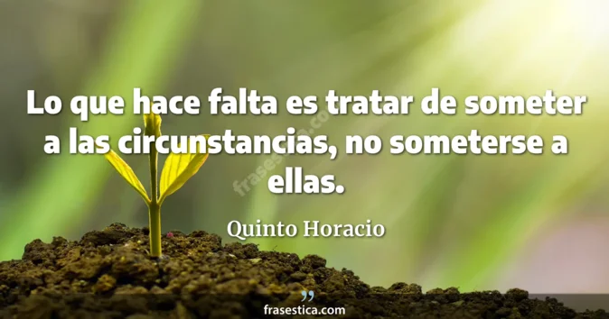 Cita de Quinto Horacio