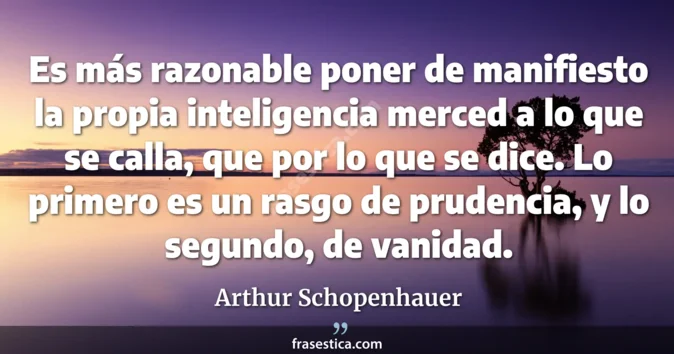 Cita de Arthur Schopenhauer