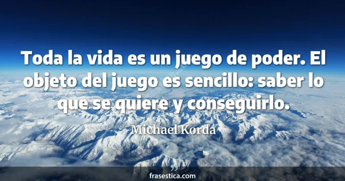 Cita de Michael Korda