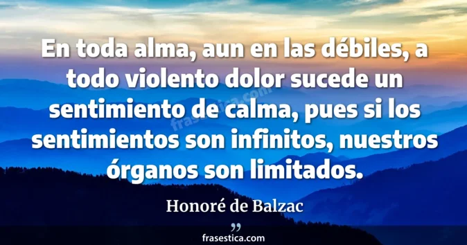 Cita de Honoré de Balzac