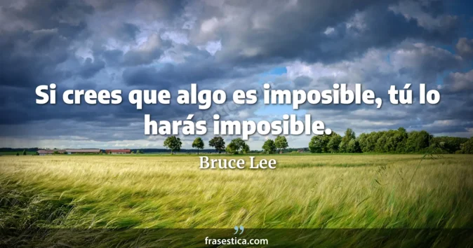Cita de Bruce Lee