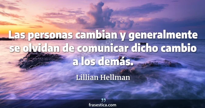 Cita de Lillian Hellman