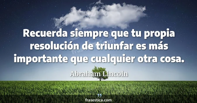 Cita de Abraham Lincoln