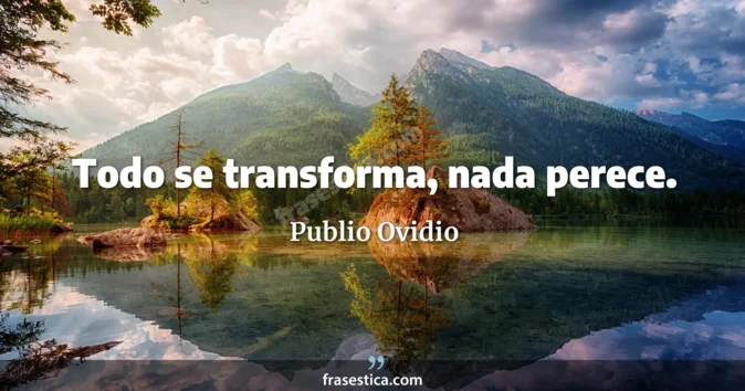 Cita de Publio Ovidio