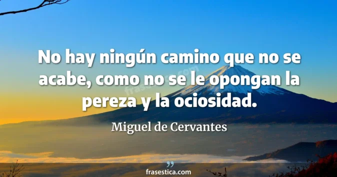 Cita de Miguel de Cervantes