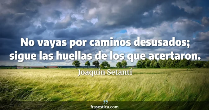 Cita de Joaquín Setantí