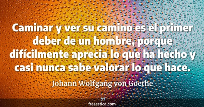 Cita de Johann Wolfgang von Goethe