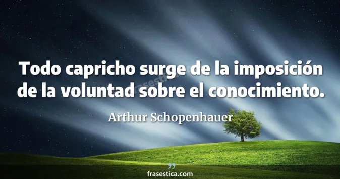 Cita de Arthur Schopenhauer