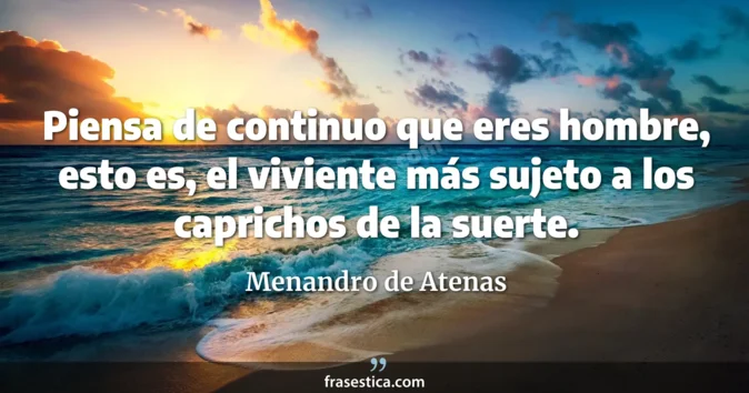 Cita de Menandro de Atenas
