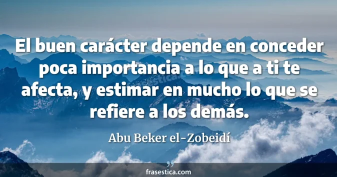 Cita de Abu Beker el-Zobeidí