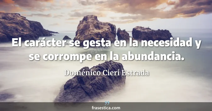 Cita de Doménico Cieri Estrada